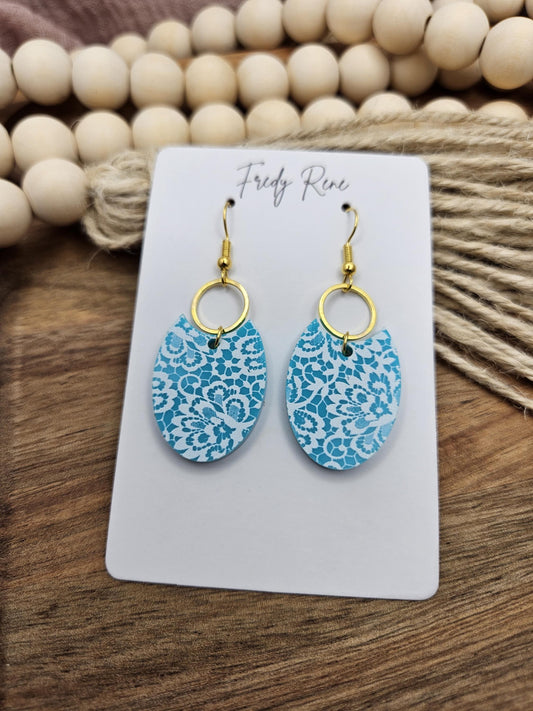 Acrylic Earrings, Handcrafted Lightweight
