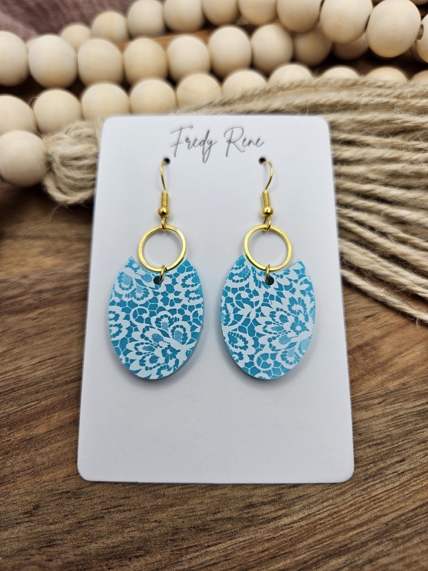 Acrylic Earrings, Handcrafted Lightweight