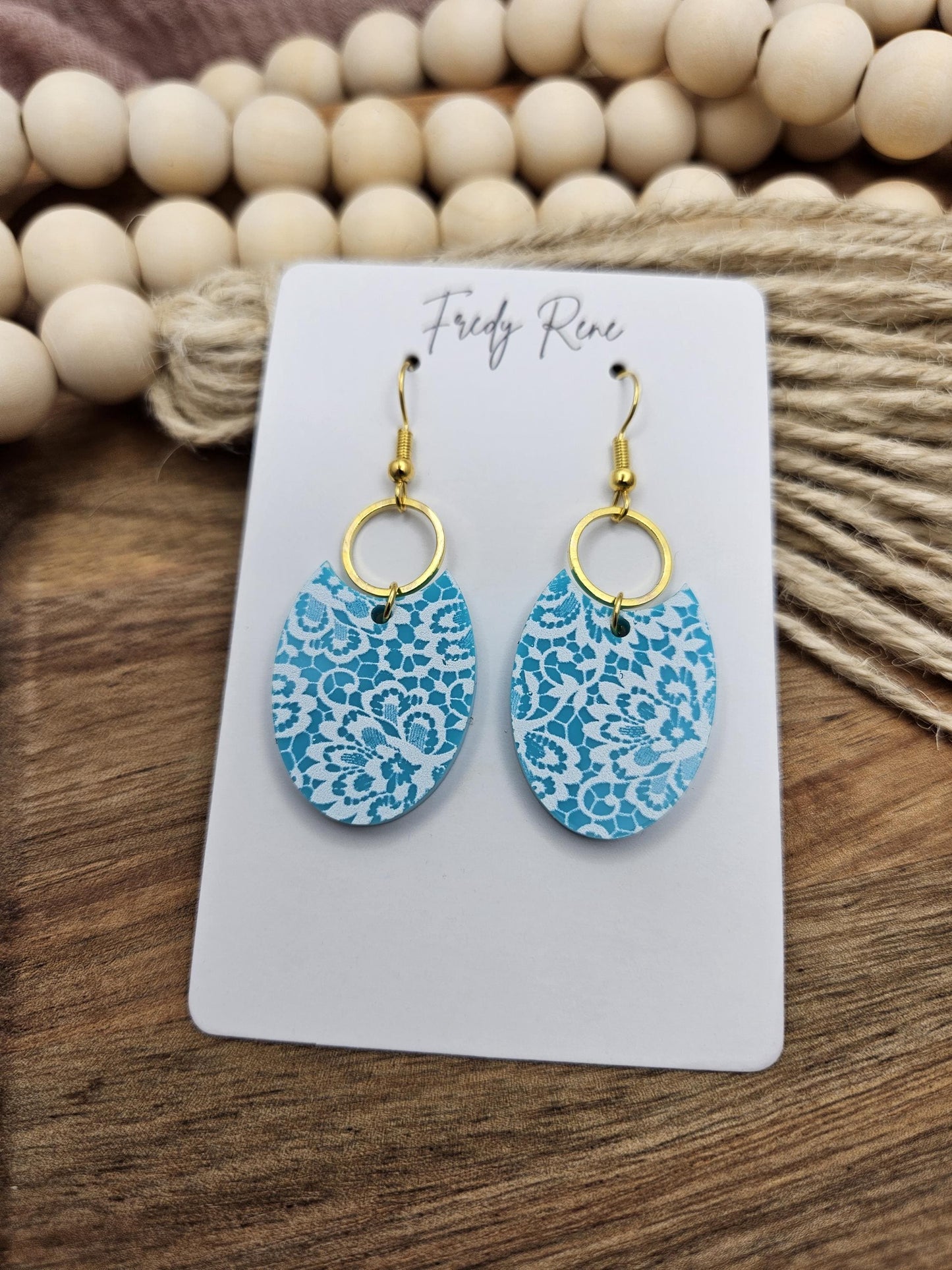 Acrylic Earrings, Handcrafted Lightweight
