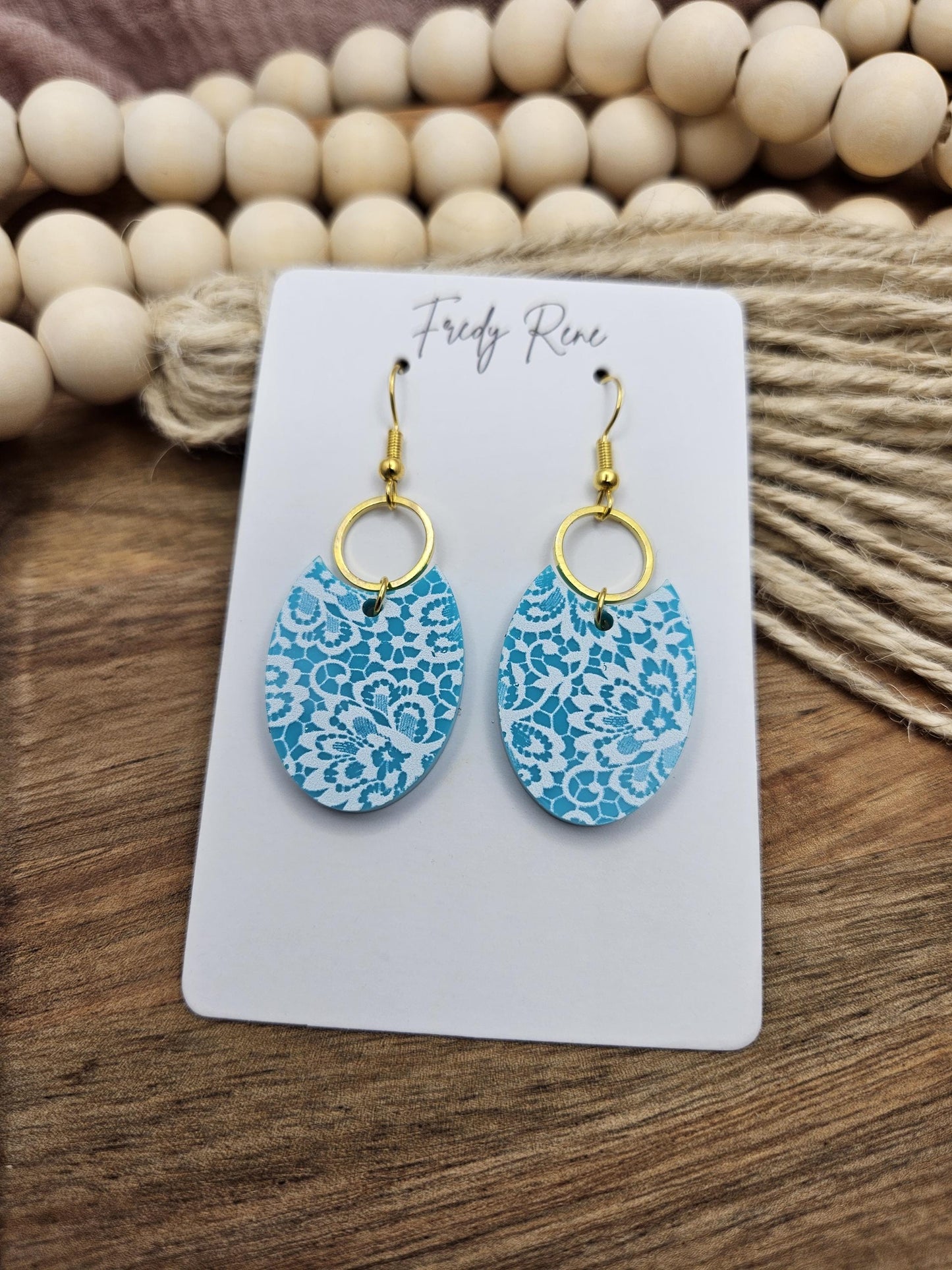 Acrylic Earrings, Handcrafted Lightweight
