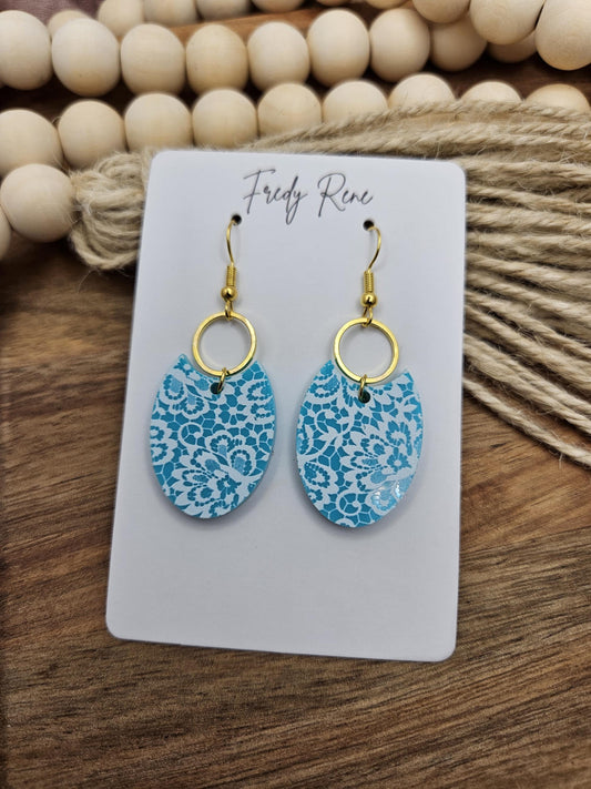 Acrylic Earrings, Handcrafted Lightweight