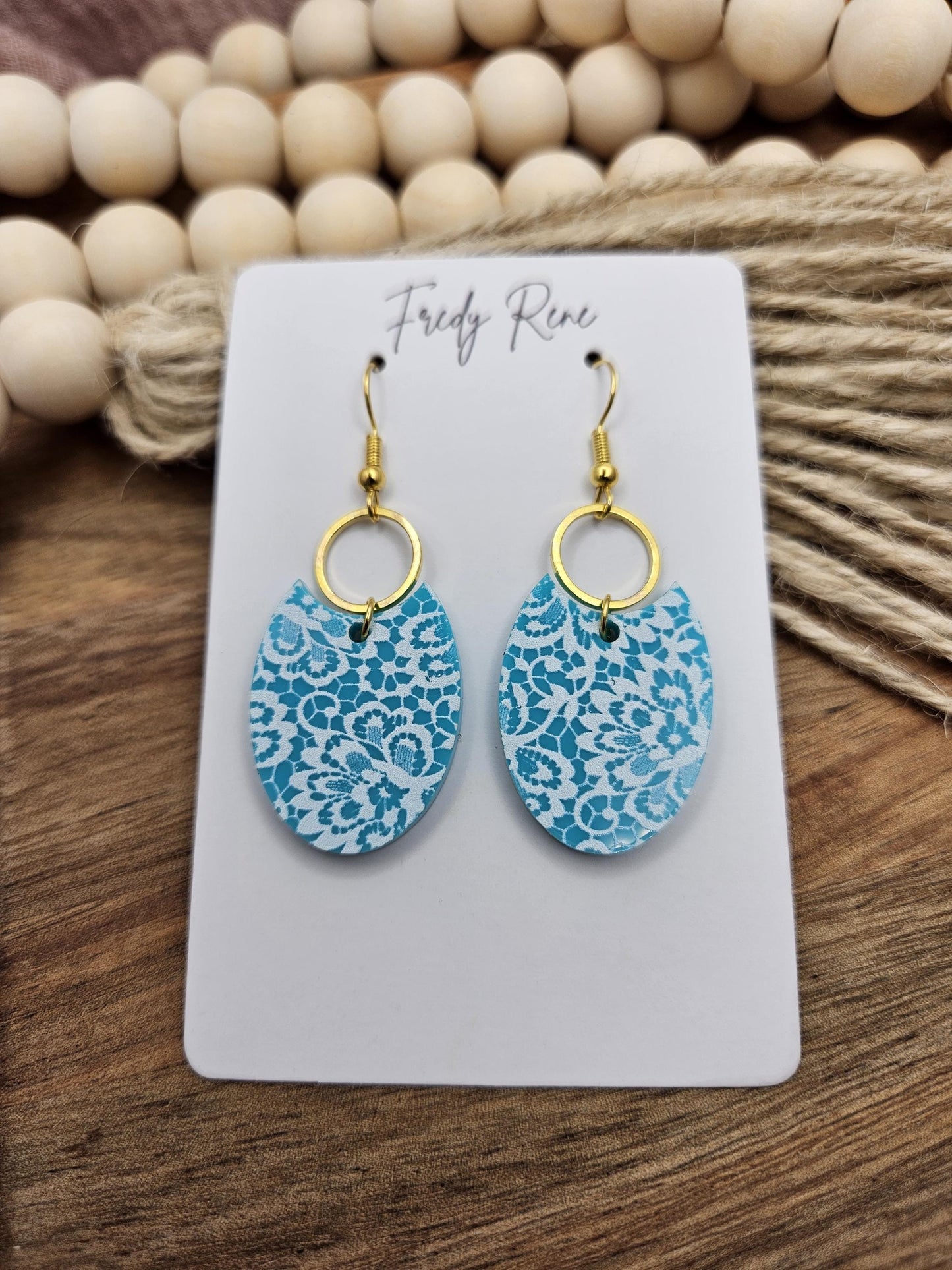 Acrylic Earrings, Handcrafted Lightweight